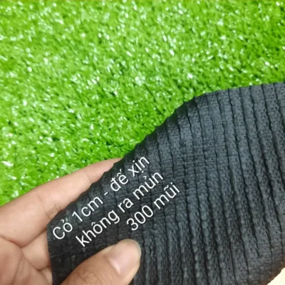 Thảm cỏ nhân tạo 1cm thực tế