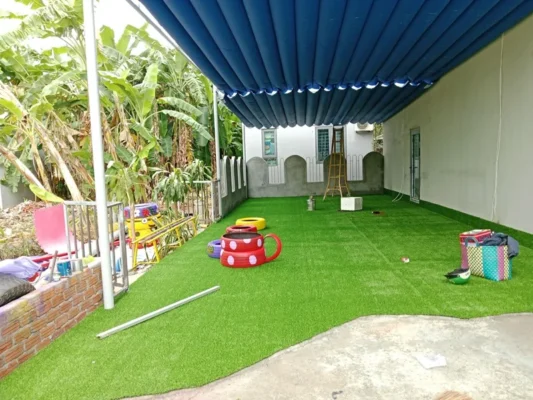 Thảm cỏ nhân tạo sân vườn với đa mục đích sử dụng hiệu quả