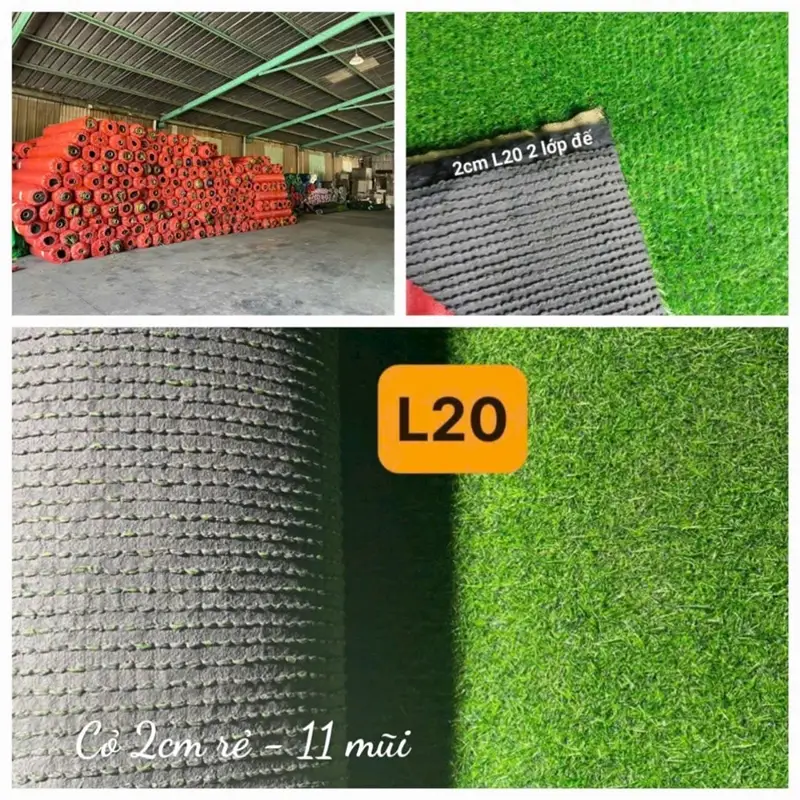 Thảm cỏ nhân tạo 2cm giá rẻ, 110 mũi
