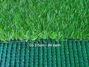 Thảm cỏ nhân tạo 2.5 cm 140 mũi đế xanh : S-LG2514