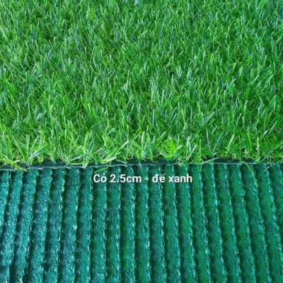Thảm cỏ nhân tạo 2.5cm đế xanh