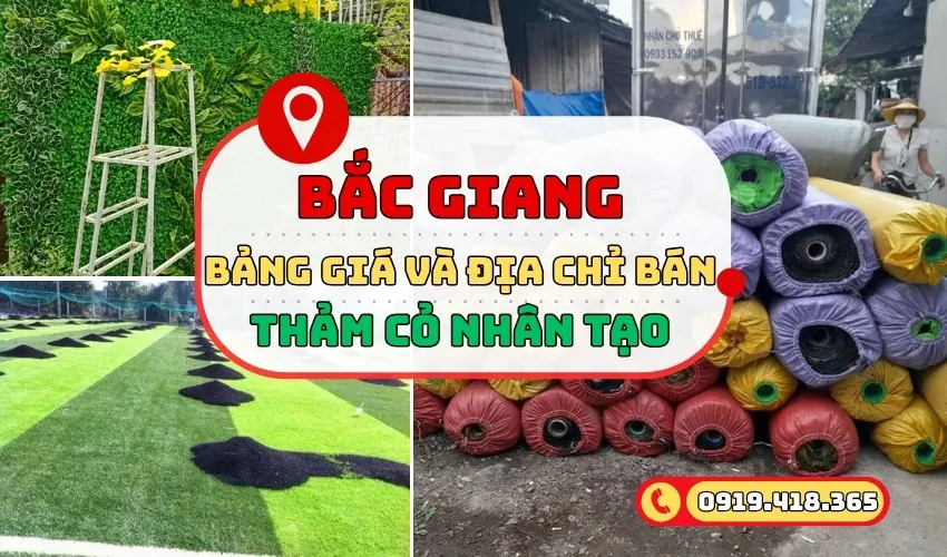 Thảm cỏ nhân tạo Bắc Giang cách mua giá rẻ