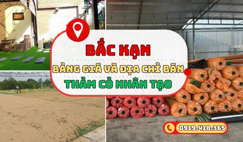 Thảm cỏ nhân tạo Bắc Kạn cùng bảng giá chi tiết