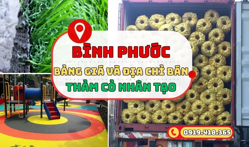 Cỏ nhân tạo Bình Phước: Giá sỉ tại kho, giao tận nơi [Ưu đãi 2025]