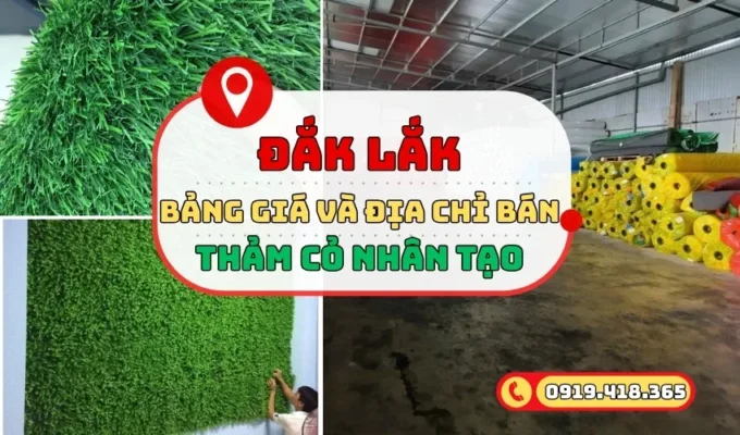 Cỏ nhân tạo Đắk Lắk - bảng giá và địa chỉ uy tín