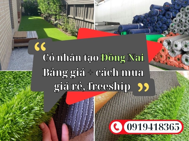 Bảng giá và địa chỉ bán thảm cỏ nhân tạo Đồng Nai