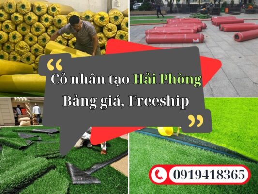 Bảng giá và địa chỉ bán thảm cỏ nhân tạo Hải Phòng