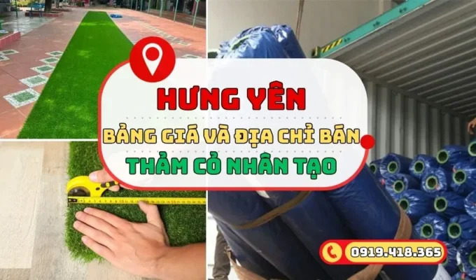 Thảm cỏ nhân tạo ở Hưng Yên