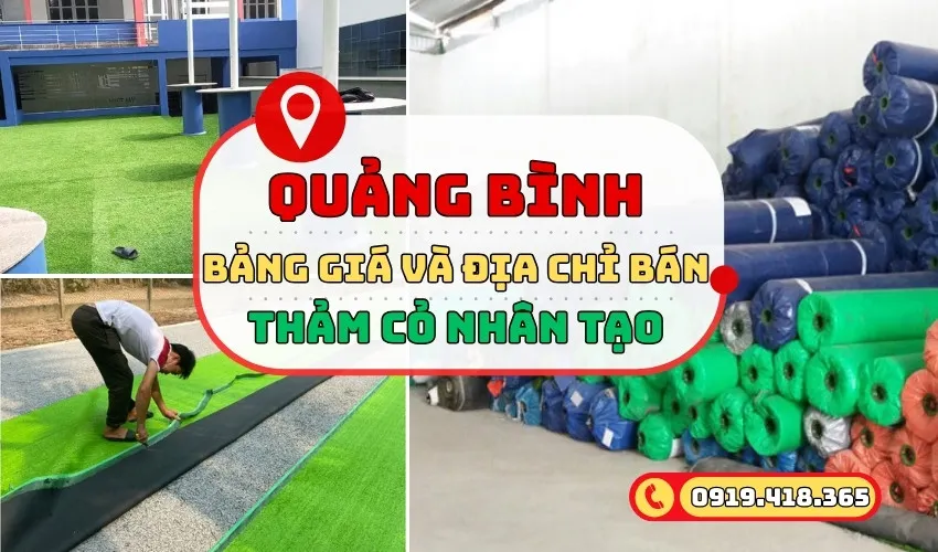Thảm cỏ nhân tạo Quảng Bình kèm cách mua giá rẻ