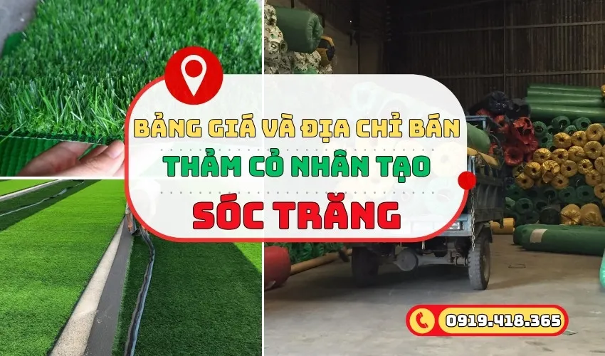Cỏ nhân tạo Sóc Trăng - bảng giá và địa chỉ uy tín