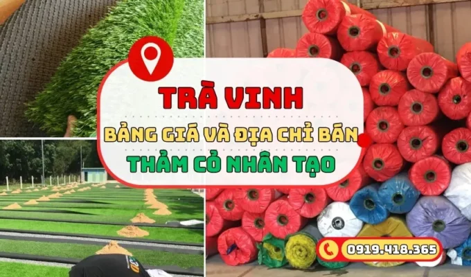 Cỏ nhân tạo Trà Vinh: Bảng giá & 3 địa chỉ mua thảm rẻ nhất