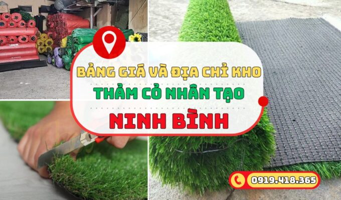 Thảm cỏ nhân tạo Ninh Bình giá rẻ tại kho