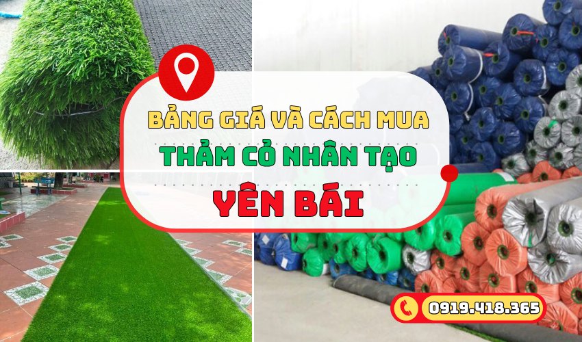 Thảm cỏ nhân tạo Yên Bái giá rẻ, cách mua tại kho