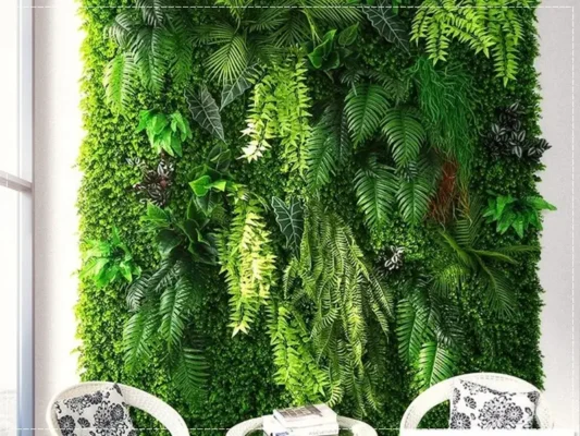 Tường hoa dương sỉ tạo điểm nhấn