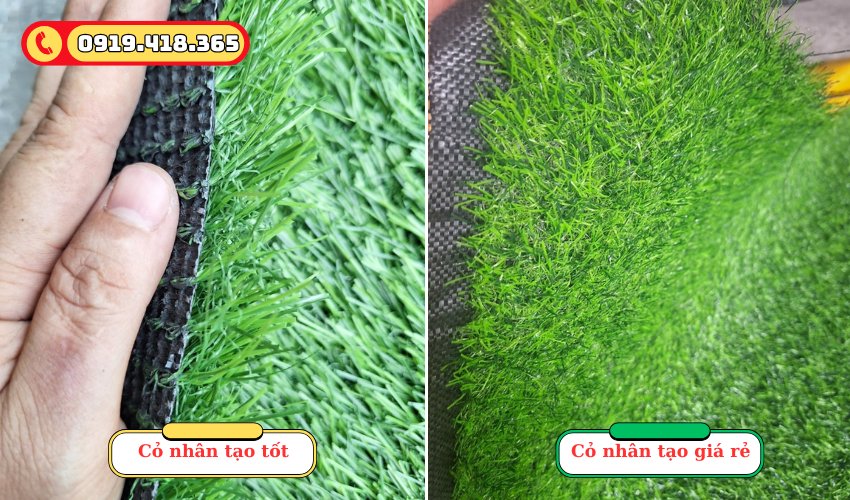 Kiểm tra thông số của cỏ nhân tạo