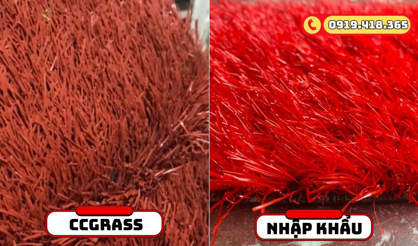 Cỏ nhân tạo màu đỏ
