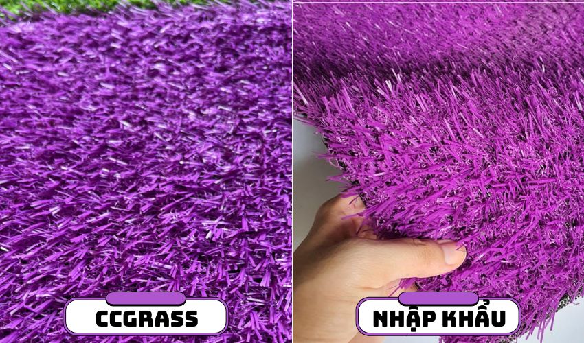 Cỏ nhân tạo màu tím