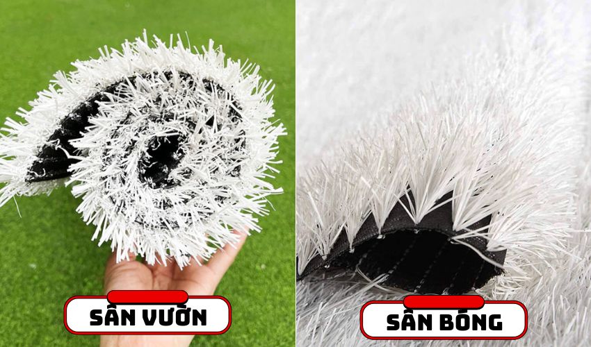 Cỏ nhân tạo màu trắng