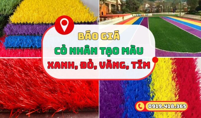 Màu sắc thảm cỏ nhân tạo