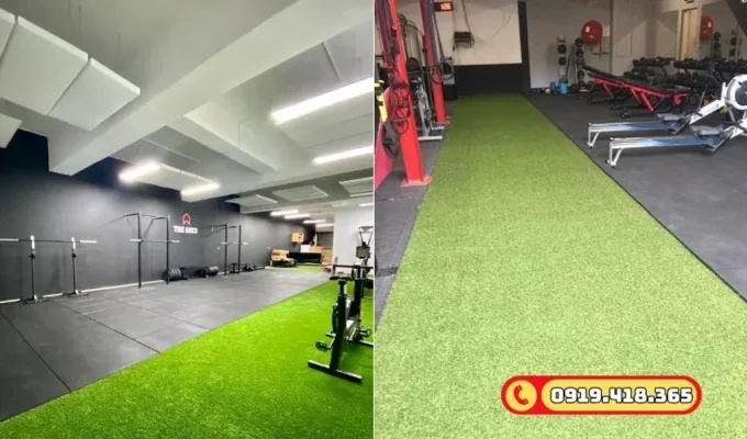 Cỏ nhân tạo phòng tập GYM không mùi, an toàn cho sức khỏe người dùng