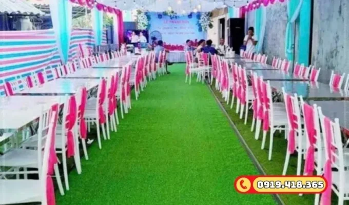 Sự kiện đẹp mắt với cỏ nhân tạo