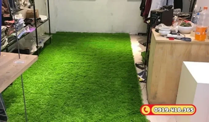 SHOP bán hàng với cỏ nhân tạo
