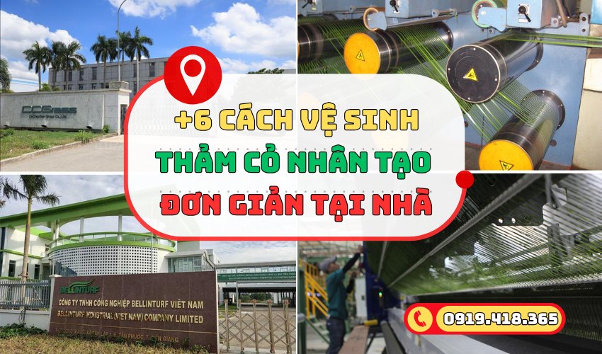 Hướng dẫn cách vệ sinh thảm cỏ nhân tạo đúng cách