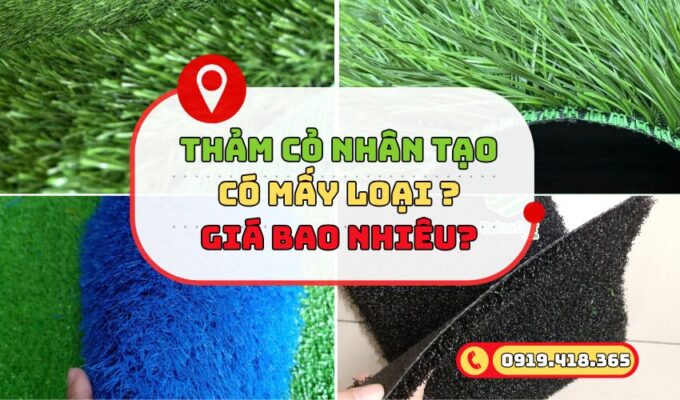 Cập nhật thảm cỏ nhân tạo có mấy loại