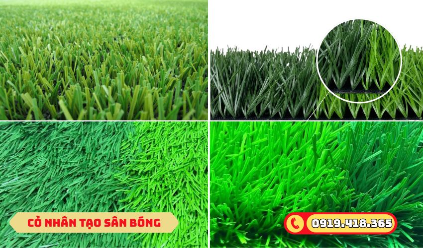 Thảm cỏ nhân tạo sân bóng đa dạng