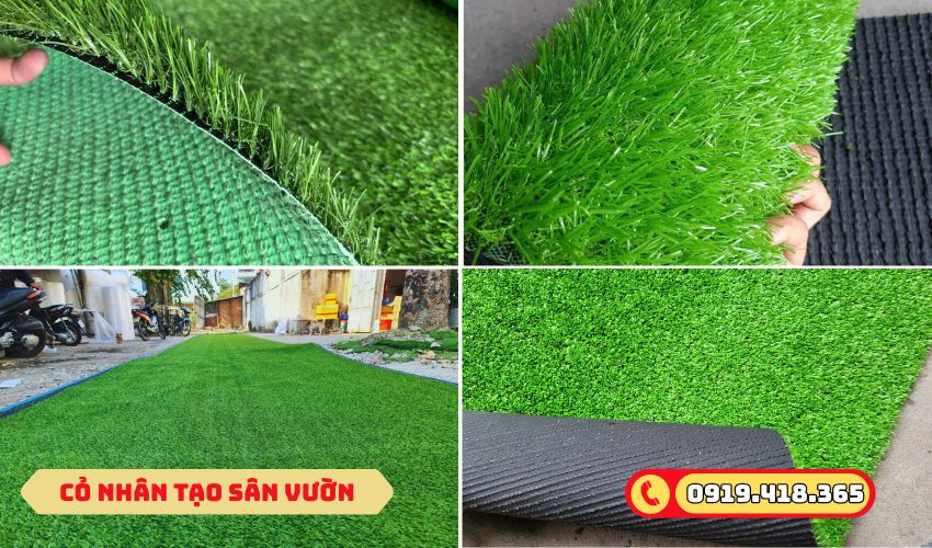 Các dòng thảm cỏ nhân tạo sân vườn hiện nay