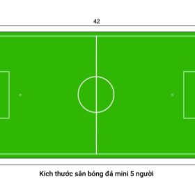 Chiều dài chuẩn sân 5 tại nước ta